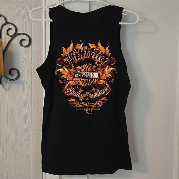 Harley-Davidson Black Tank Top from Hillbilly Harley, TN - Picture 2 of 4